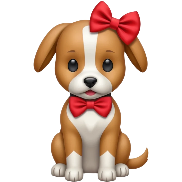 animatronic dog with red bow time like fnaf but dog emoji ios only face emoji