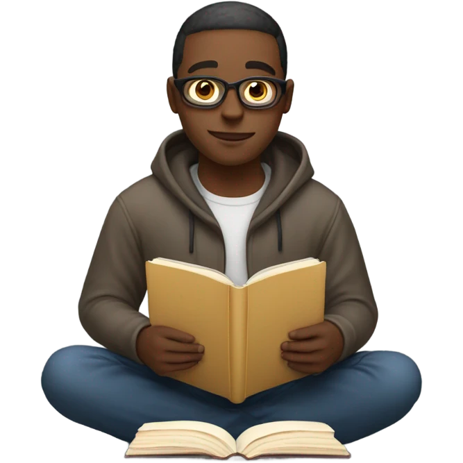 me reading a book emoji
