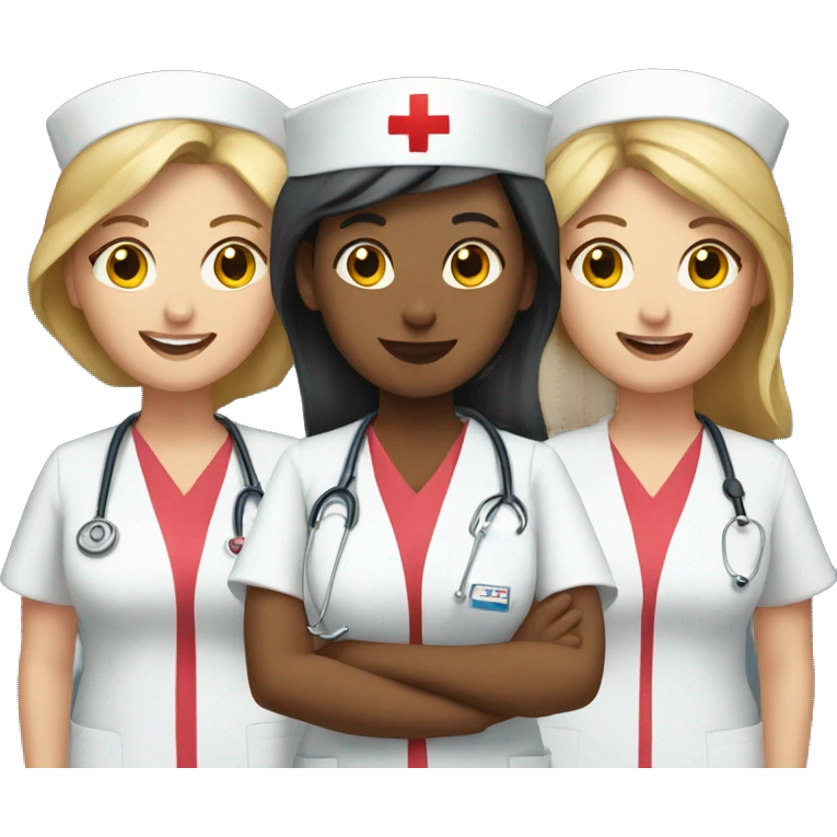 a group of nurses  emoji
