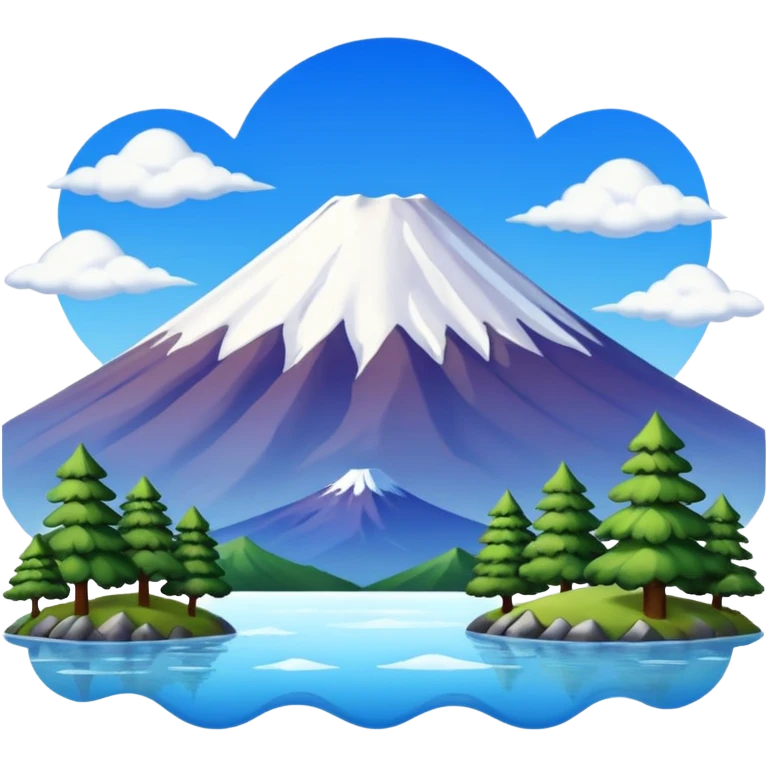 Fuji mountain emoji