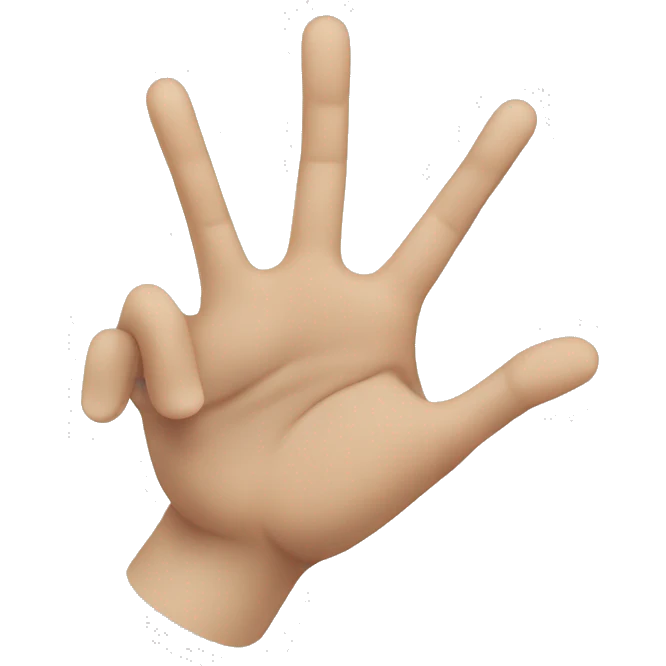 hand doing the yvl sign emoji