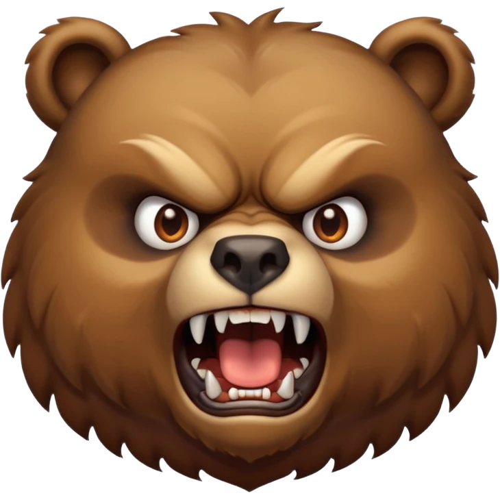 angry bear emoji