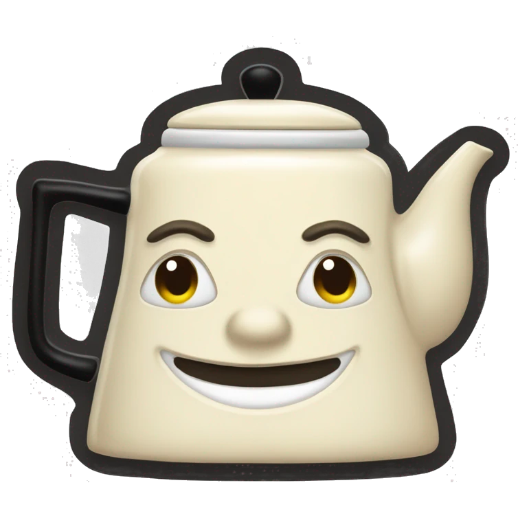 Crème teapot “SMEG” emoji