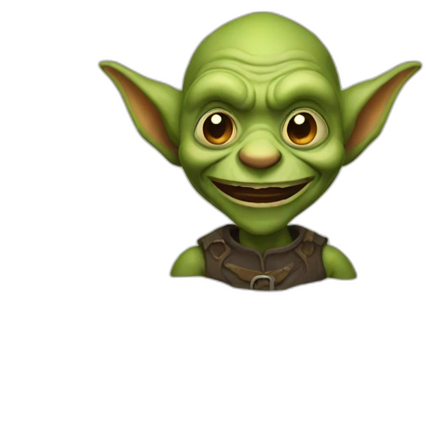 funny little goblin man emoji