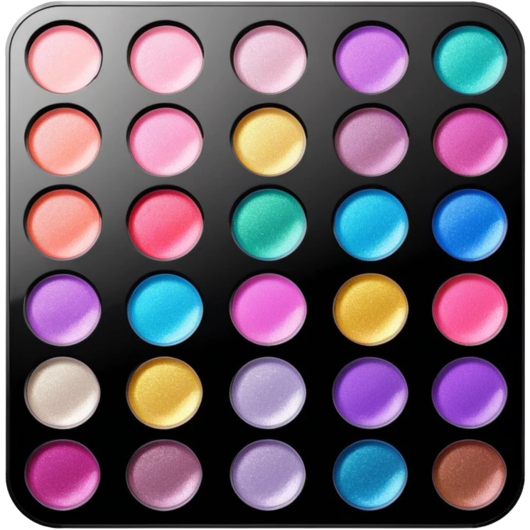 Glitter makeup palette emoji