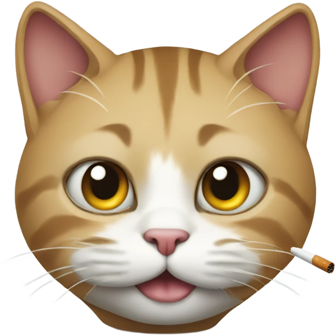 cat with cigaret emoji