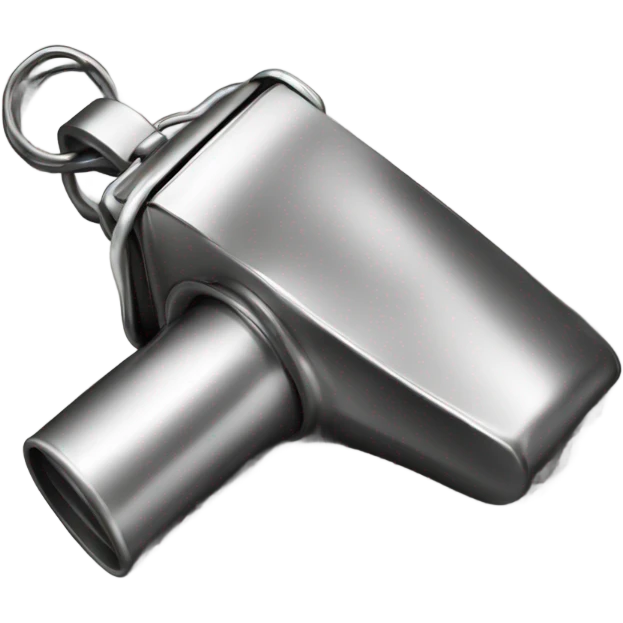 Basketball referee whistle emoji