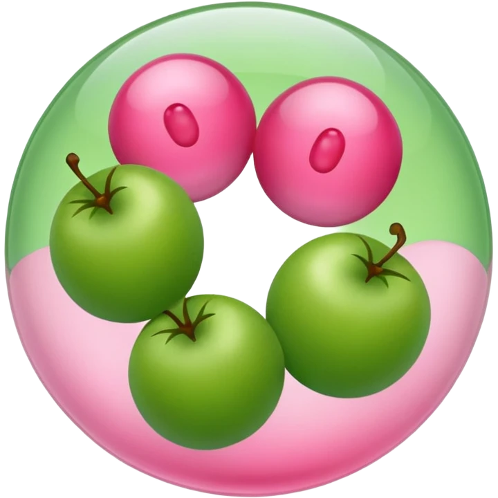 light green and pink vitamins emoji