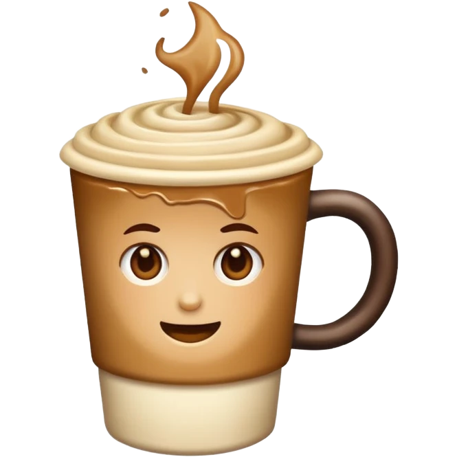 creamy coffee emoji