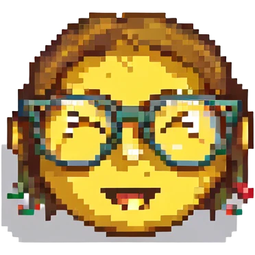 sad nerd emoji with expressive face and glasses emoji