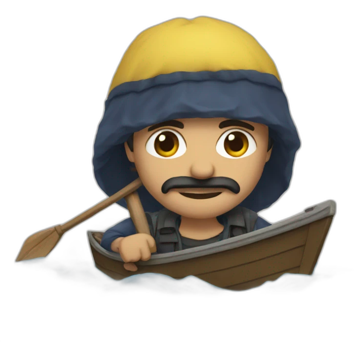 zemmour in boat emoji