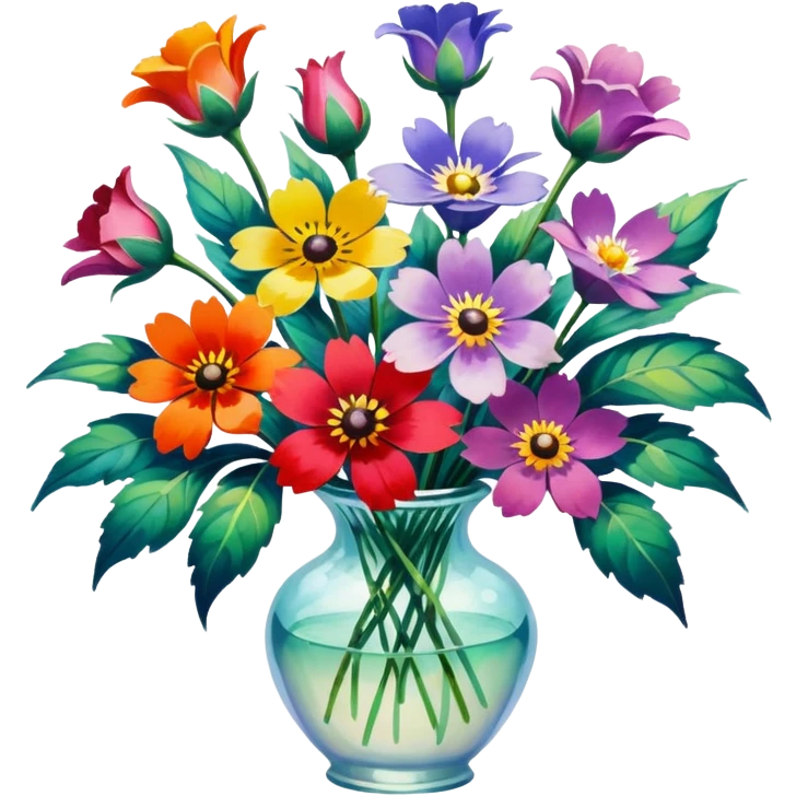 Painting of flowers by Monet emoji