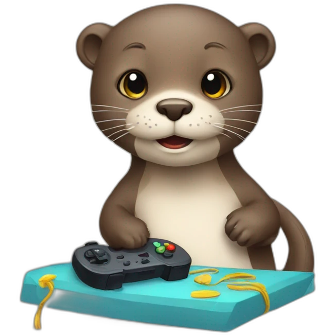 otter gamer emoji