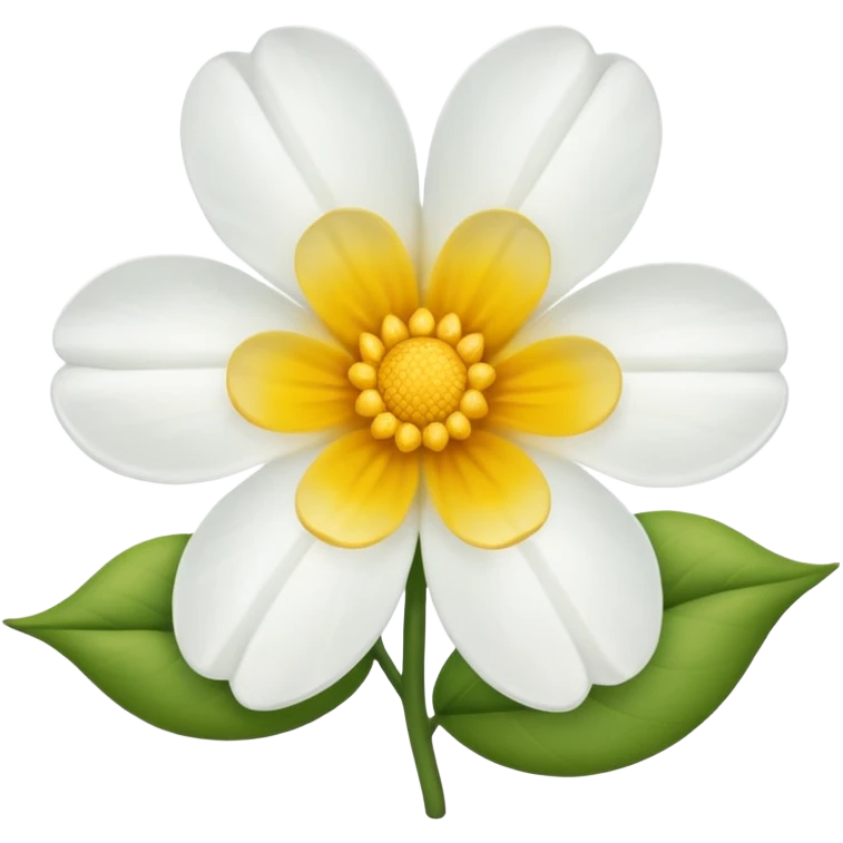 Flor branca sem caule  emoji
