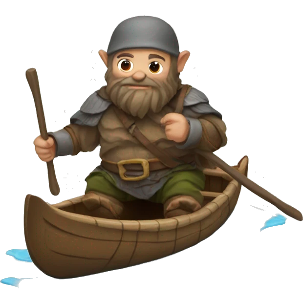 paddling dwarf emoji