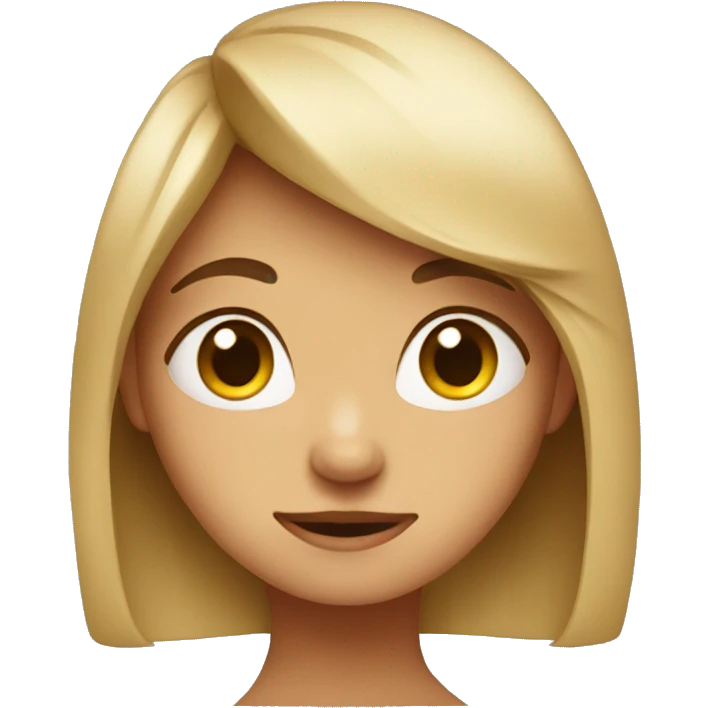 Shy girl emoji