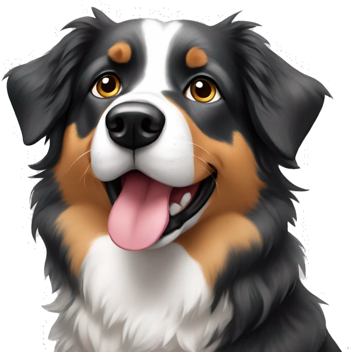 thinking australian shepherd emoji