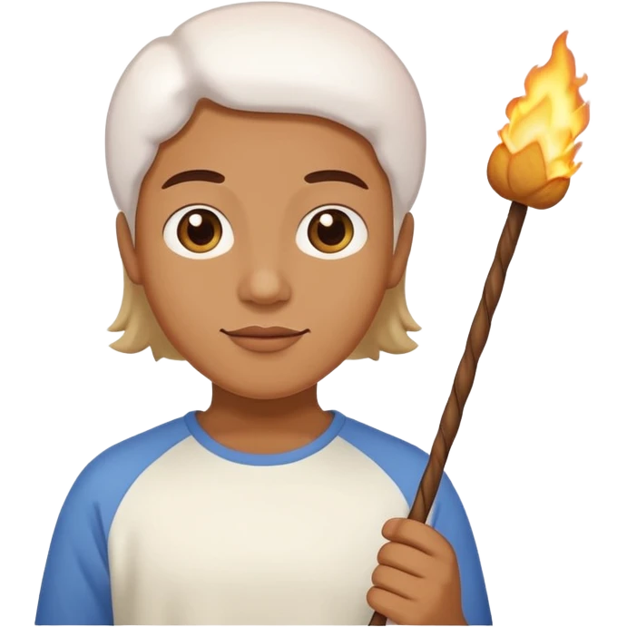 camping marshmallow stick emoji