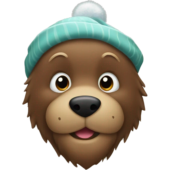 Christmas bear emoji