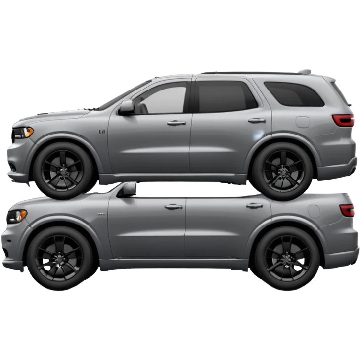2023 Grey dodge Durango from side view with black rims emoji