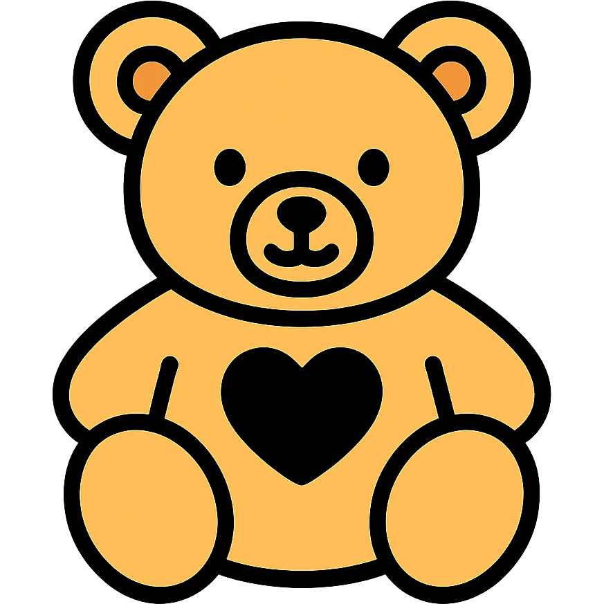 bear with a black heart emoji
