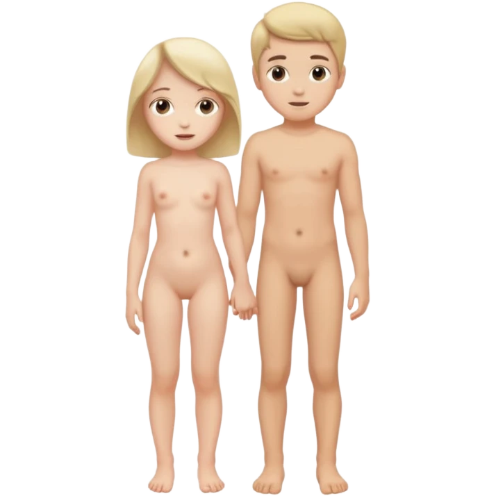 Kız erkek çırılçıplak boydan emoji