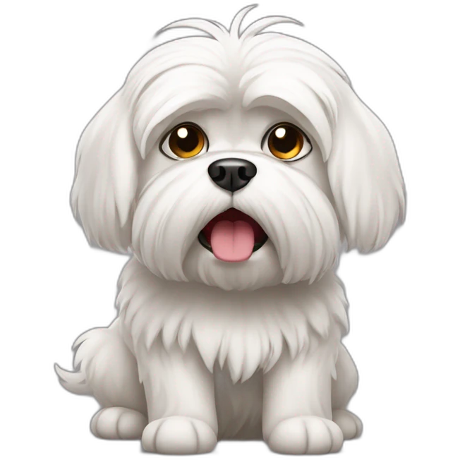 Angry maltese dog emoji