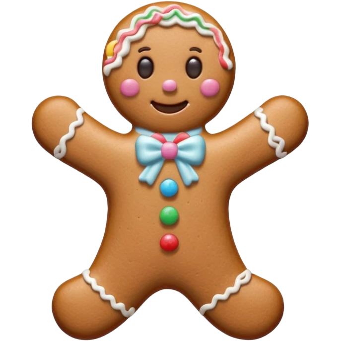 A gingerbread similar to the one on the cover of Melanie Martinez's song "Gingerbread Man". emoji