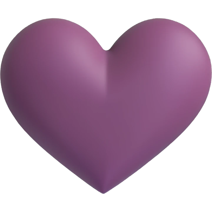 Dark mauve heart emoji