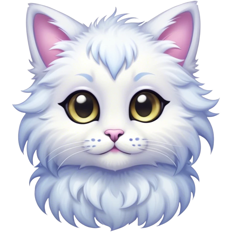 Kawaii bright fantasy ethereal anthro feline fursona animal creature emoji