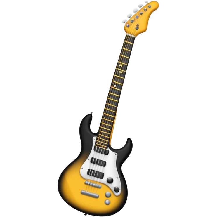Bana elinde elektronik gitar olan bir kulaklıklı gözlüklü bir emoji yapar mısın elektronik gitar siyah olsun emoji