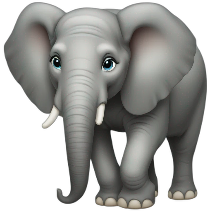 Big fat female elephant emoji