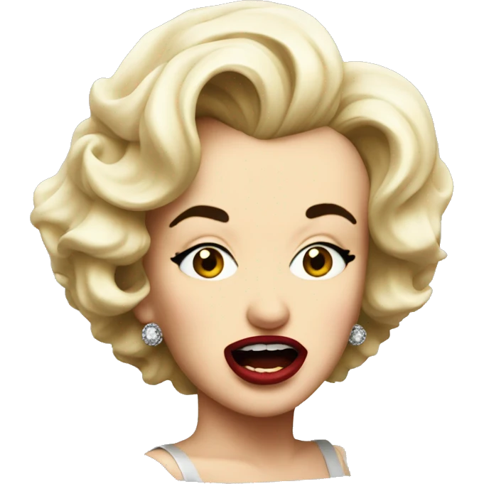 Marilyn Monroe being bad emoji