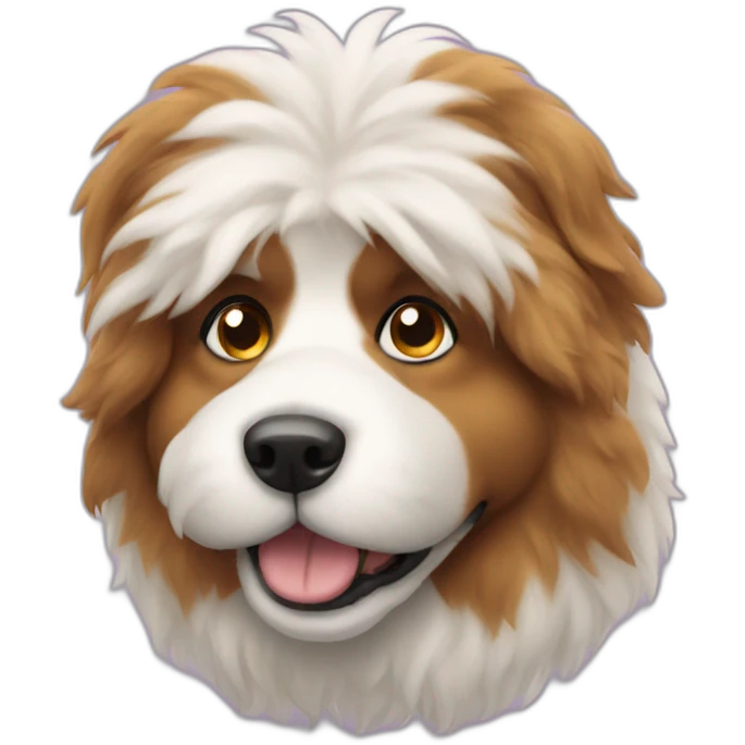 big fluffy dog emoji