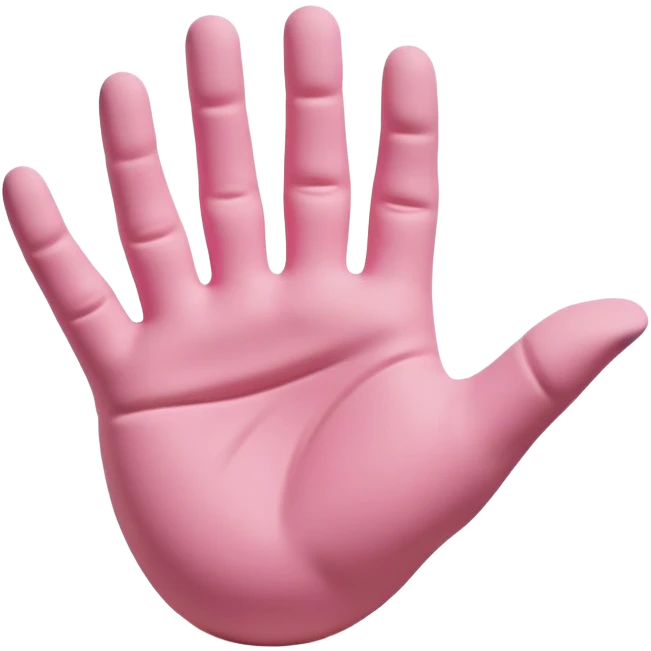 hand morphing and transforming pink clay into a new shape, showing the clay changing form emoji
