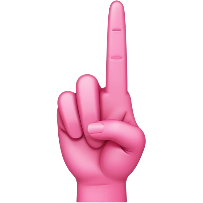 pink middle finger  emoji