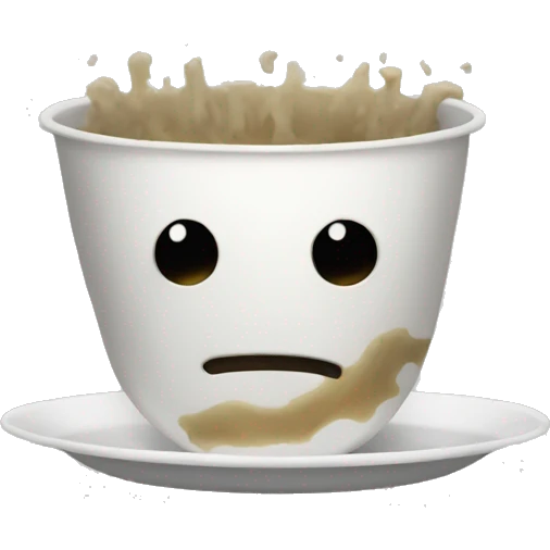 dirty dishes without face emoji