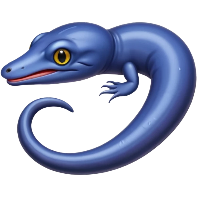 a caecilian emoji