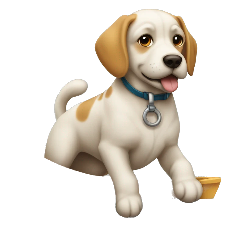 Perro navegando en zodiac emoji
