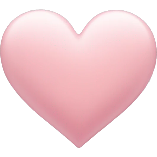 pastel pink heart  emoji