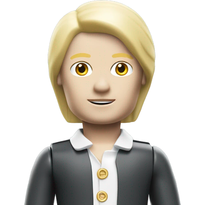 Playmobil figure with white skin and blonde hair emoji