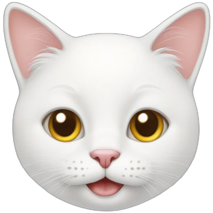 happy-white-cat-in-iphone emoji