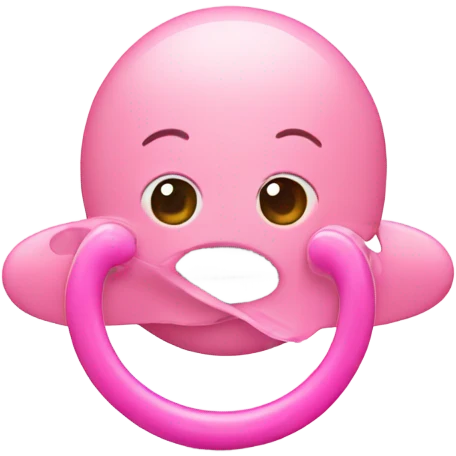 pink pacifier  emoji