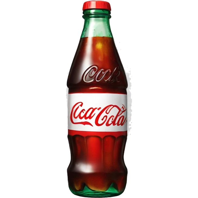 Coke bottle laugh emoji
