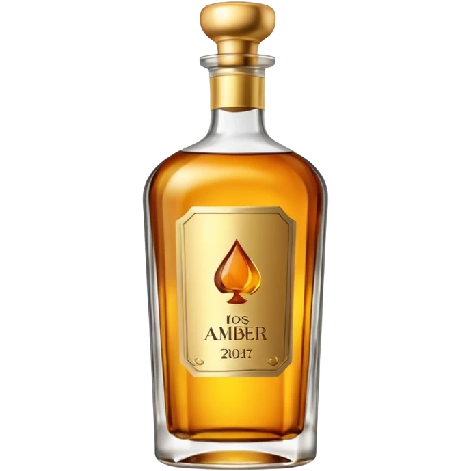 an elegant alchohol bottle emoji