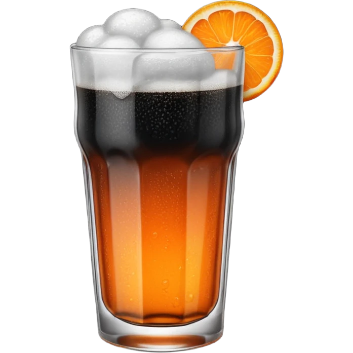 Czech Kofola black and orange  emoji