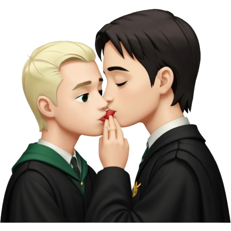 draco malfoy kissing harry potter emoji