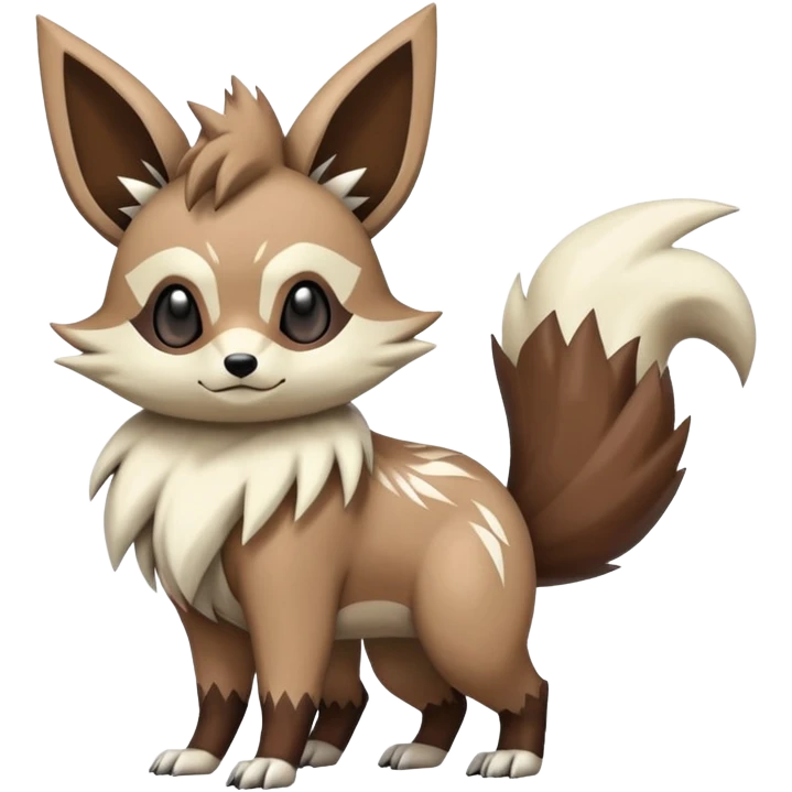 zigzagoon-Eevee-linoone-furret-Fakémon-hybrid-creature (full body)  emoji