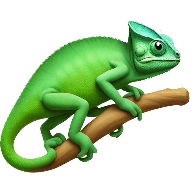 Chameleon playing cards emoji