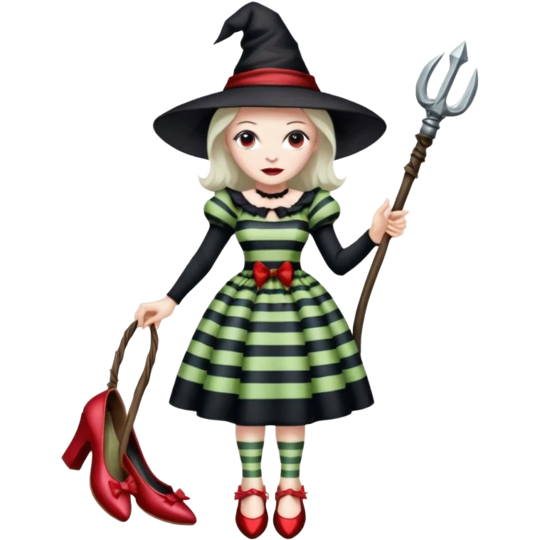Wicked Witch of the East from the Wizard of Oz emoji